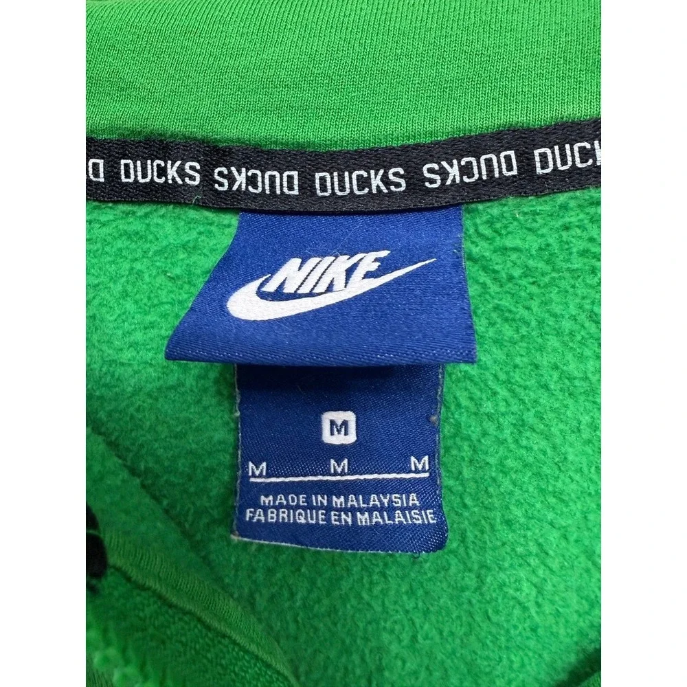 Nike Oregon Ducks Sideline Green Full Zip Hoodie Sweatshirt Yellow O Mens M